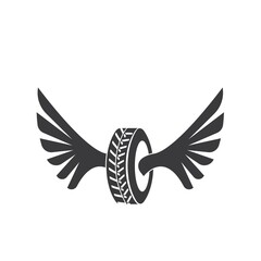 wing tires icon vector  illustration concept  design