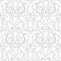 Seamless luxury floral wallpaper design. Elegant decorative pattern vector background