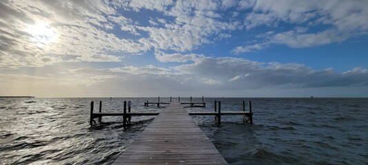 pier at sunset