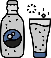 Soda Icon. Drink and Beverage concept outline style icon