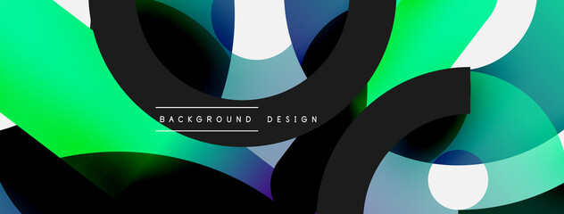 Circle abstract background. Vector illustration for wallpaper banner background card or landing page