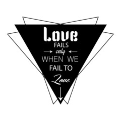 Love qoutes design logo stock 3d illustration 