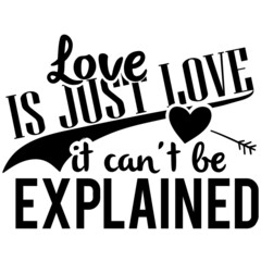 Love qoutes design logo stock 3d illustration 