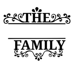 Family Name Monogram Bundle is suitable for t-shirt, laser cutting, sublimation, hobby, cards, invitations, website or crafts projects. Perfect for magazine, news papers, posters, in branding.