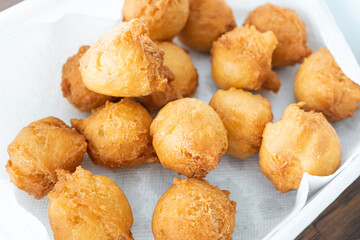Deep fried Nigerian Buns ready to eat
