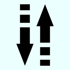 Black arrow icon vector EPS- 10
