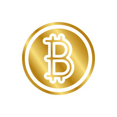 Bitcoin in gradient color