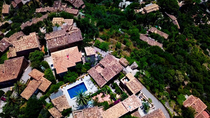 Fototapeta premium Valldemssa town in Spain in the north of the island of Mallorca