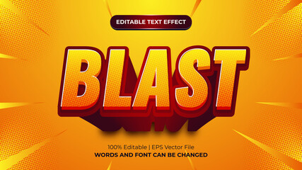 Blast  Abstract 3D Editable Text Effect