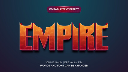 Empire 3D Editable Text Effect
