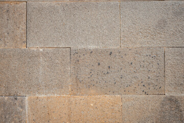 Fototapeta premium Texture and background of wall and stone on the front yard with the grow plan