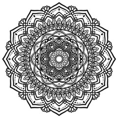 Hand drawn Mandala. Vintage decorative elements