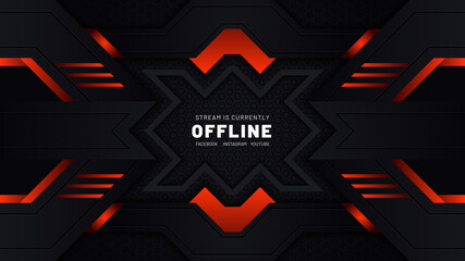 Dark Theme Offline Background Design