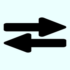 Black arrow icon vector EPS- 10