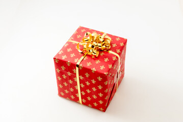 Christmas presents with white background
