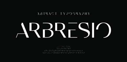 Abstract modern urban alphabet fonts. Typography sport, simple, technology, fashion, digital, future creative logo font. vector illustration