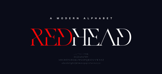 Modern abstract alphabet fonts. Typography sport, simple, technology, fashion, digital, future creative logo font. vector illustration