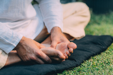 Reiki Foot Self-Treatment.