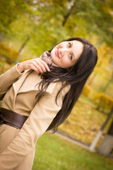 Fototapeta premium beautiful young girl in the park