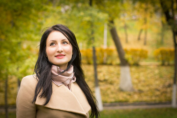 beautiful young girl in the park