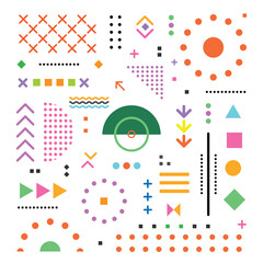 Pattern hipster abstract vector illustration, form geometric line shapes.