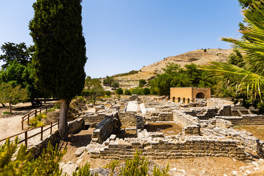 Ruins of the Temple of Apollo at Gortys, Crete