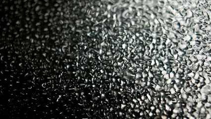 密集している水滴