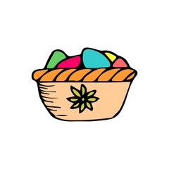 Broken egg icon. Doodle illustration of Broken egg vector icon for web isolated on white background