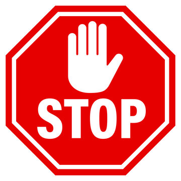 ストップの看板 Stop sign.