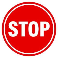 ストップの看板 Stop sign.