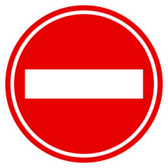 車両進入禁止の標識 Stop sign.