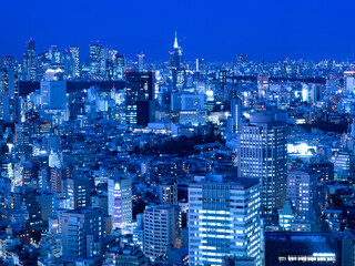 夕暮れの都市風景　東京都