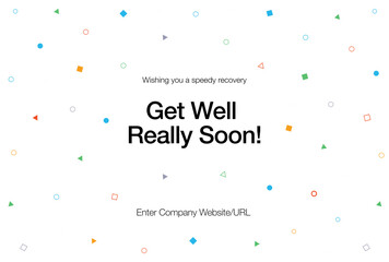 Get Well Soon Corporate Company Card