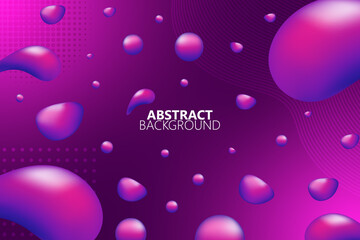Abstract background fluid shape with pink gradient