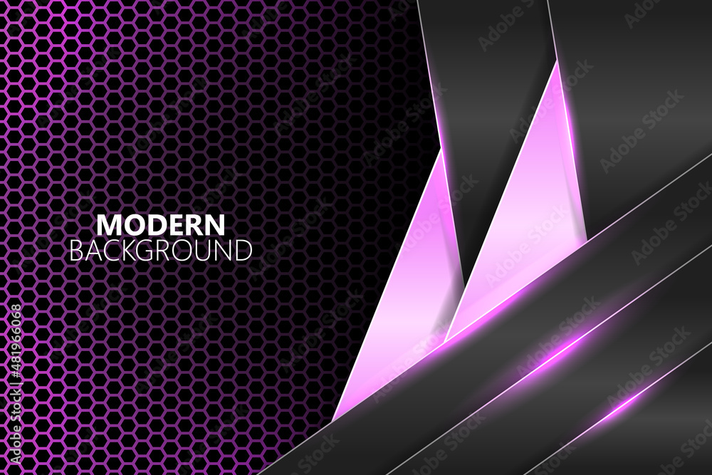 Aufkleber modern background diagonal overlapped layer shape with pink gradient