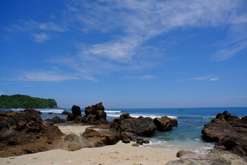 Fototapeta na wymiar South Java Beach