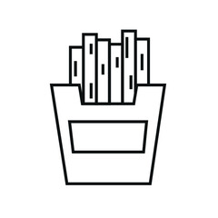 french fries in a box icon