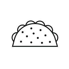 taco mexican food icon