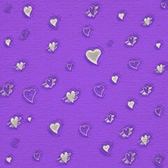 cute mini heart shape on the texture paper background for valentines day and minimalistic love card.