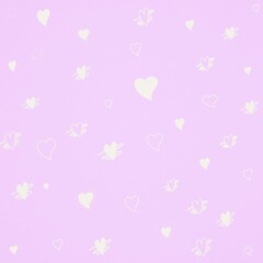 cute mini heart shape on the texture paper background for valentines day and minimalistic love card.