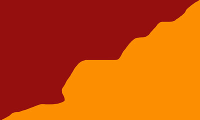 orange background with maroon slanted slash