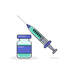 Medical illustration coronavirus covid-19 antivirus vaccine