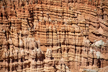 Aerial view of Bryce Canyon National Park rocks, Utah.