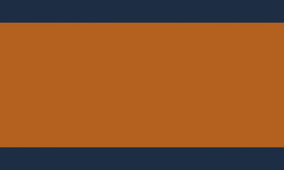 navy background with brown square in the middle