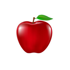 Red apple fruit vector