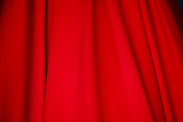 Red fabric pattern texture background.