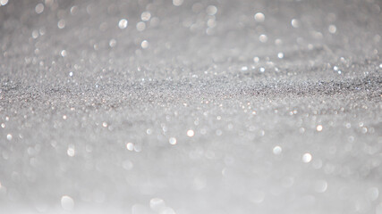 Silver light bokeh background.