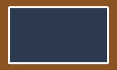 brown background with white outline navy box