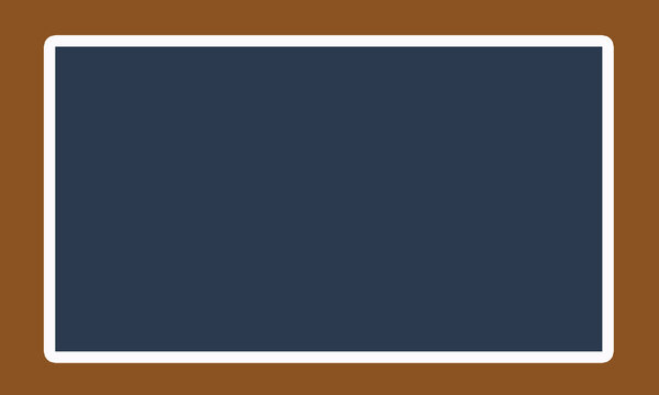 brown background with white outline navy box