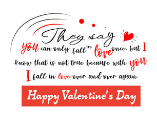 Inscription for a valentine's card 1